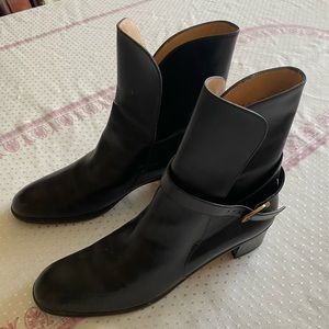 Salvatore Ferragamo Black Booties